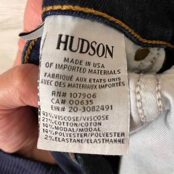 HUDSON Nico Midrise Super Skinny Jeans Size 26 - Picture 11 of 13